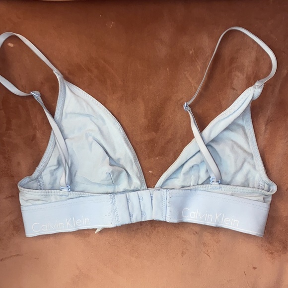Gently worn baby blue Calvin Klein bralette - Picture 2 of 5